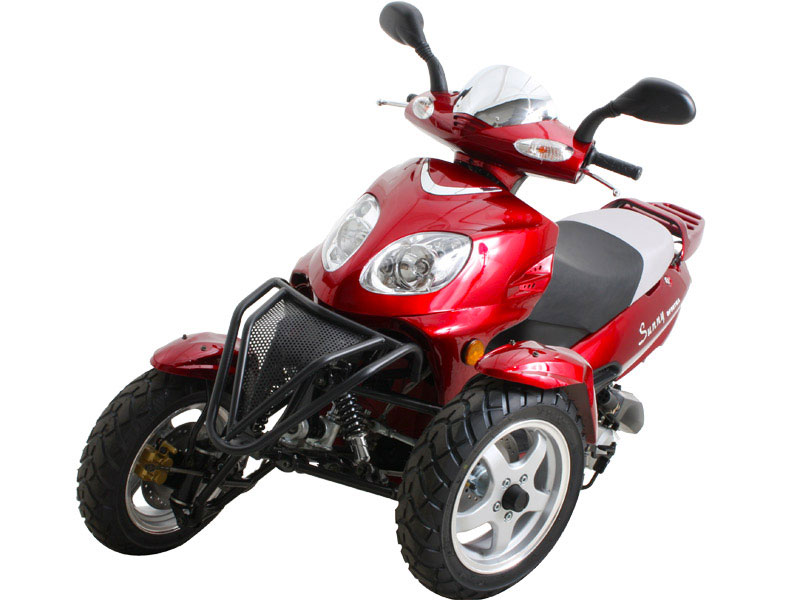 Trike Gas Motor Scooters 50cc 3 Wheels Moped